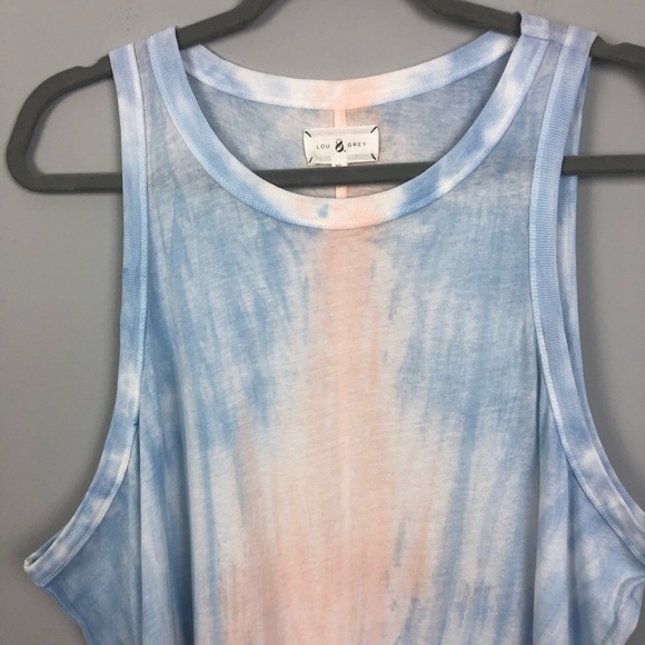 NWT Lou & Grey blue and pink tie-dye muscle tank - Picture 4 of 7